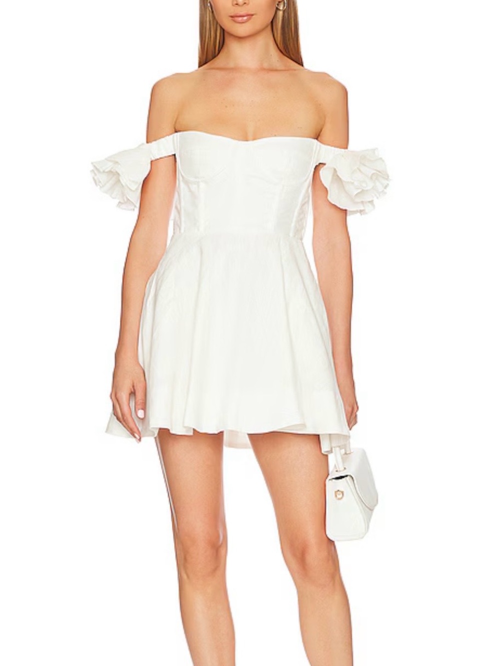 Bardot Sigma Mini Dress in Orchid White